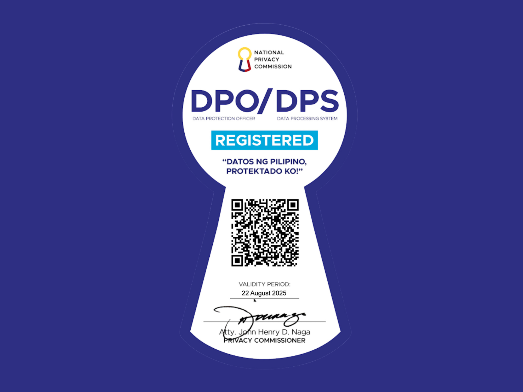 NPC Seal of Registration