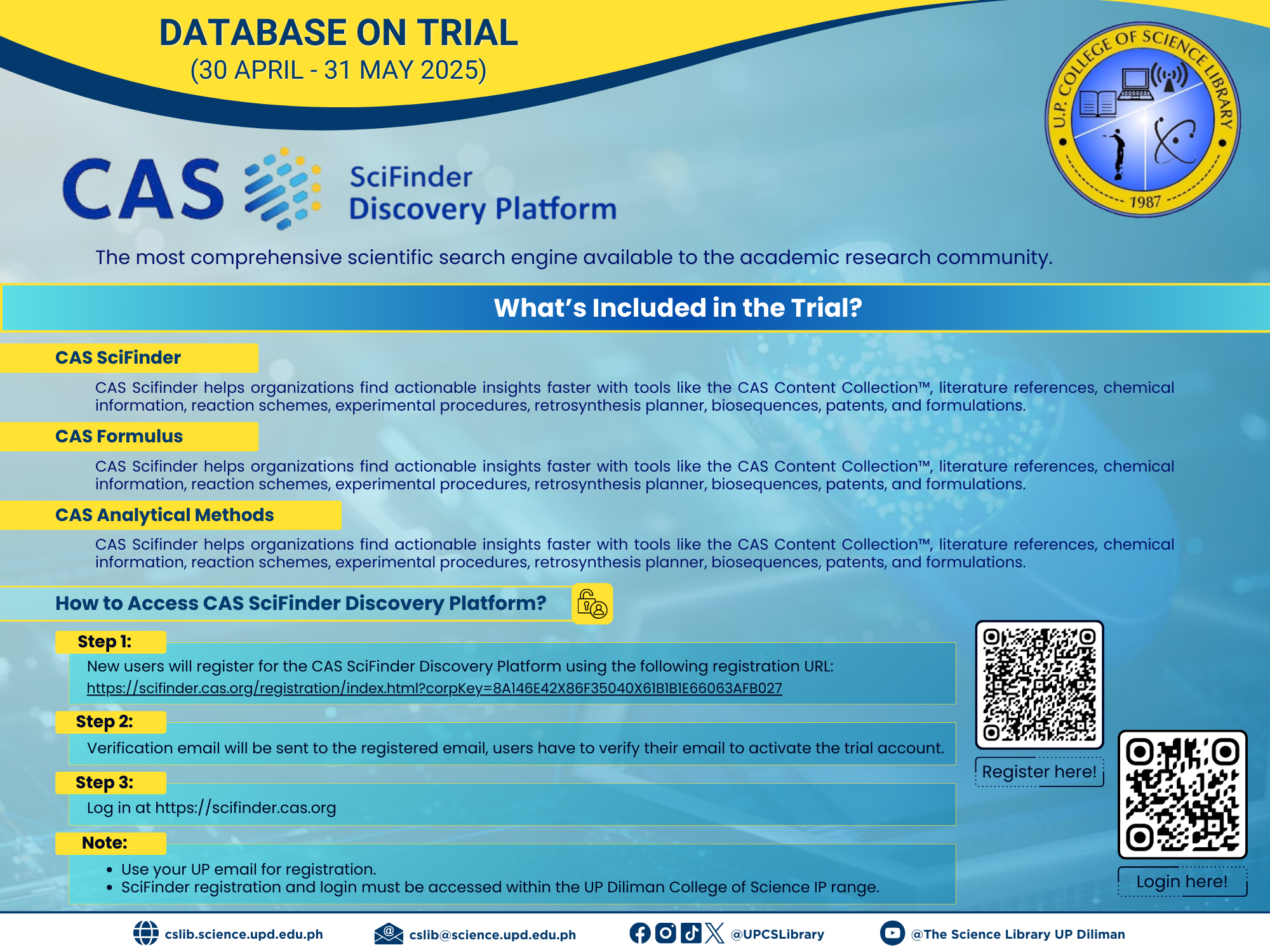 New Database on Trial: CAS SciFinder Discovery