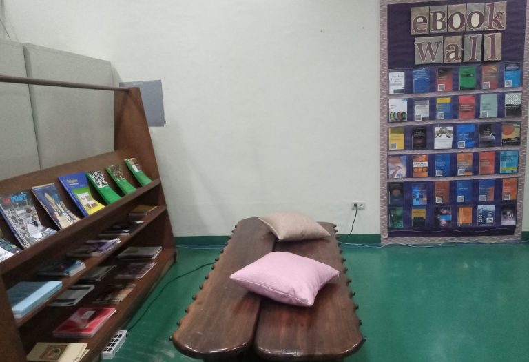 Journal Corner and eBook Wall