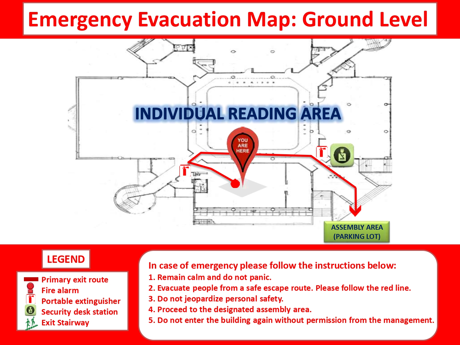 Emergency Evacuation Map CSLib