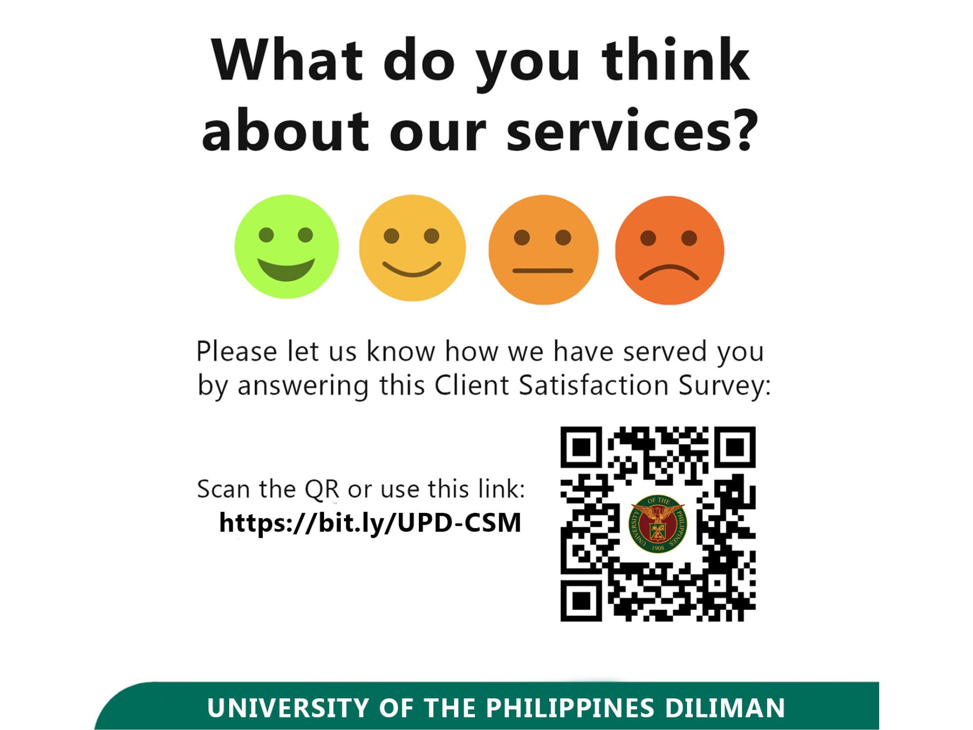 Help us to serve you better!