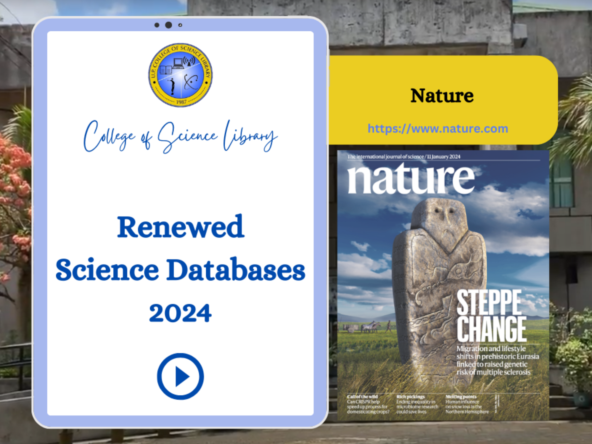 NATURE -      Renewed Science Databases