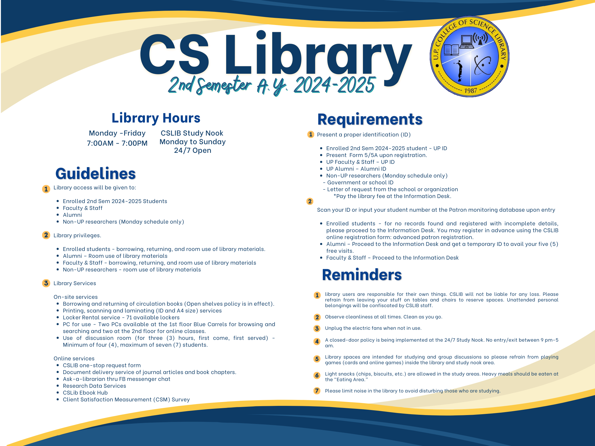CS Library 2nd Semester AY 2024-2025
