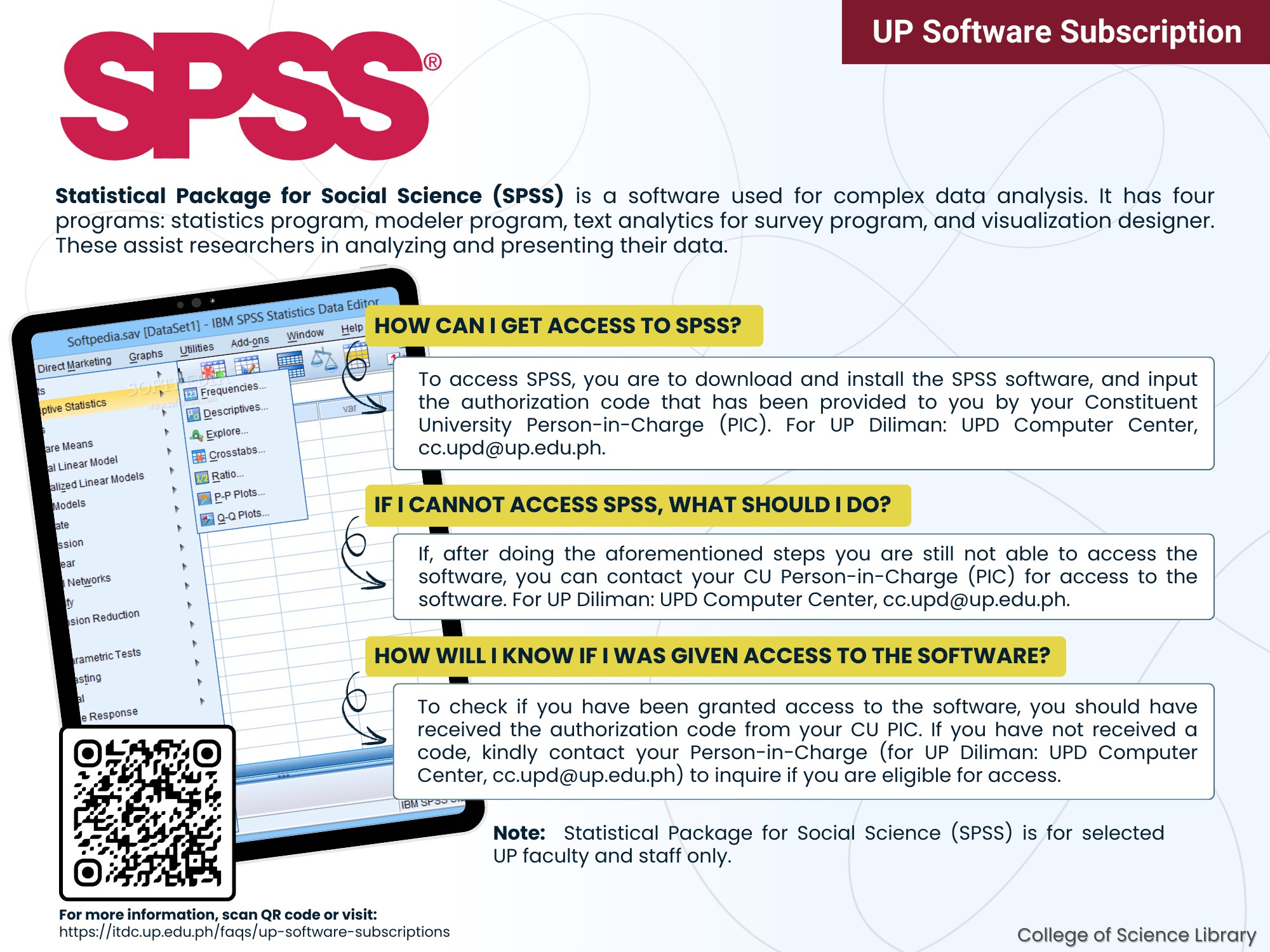 SPSS (UP Software Subscription)