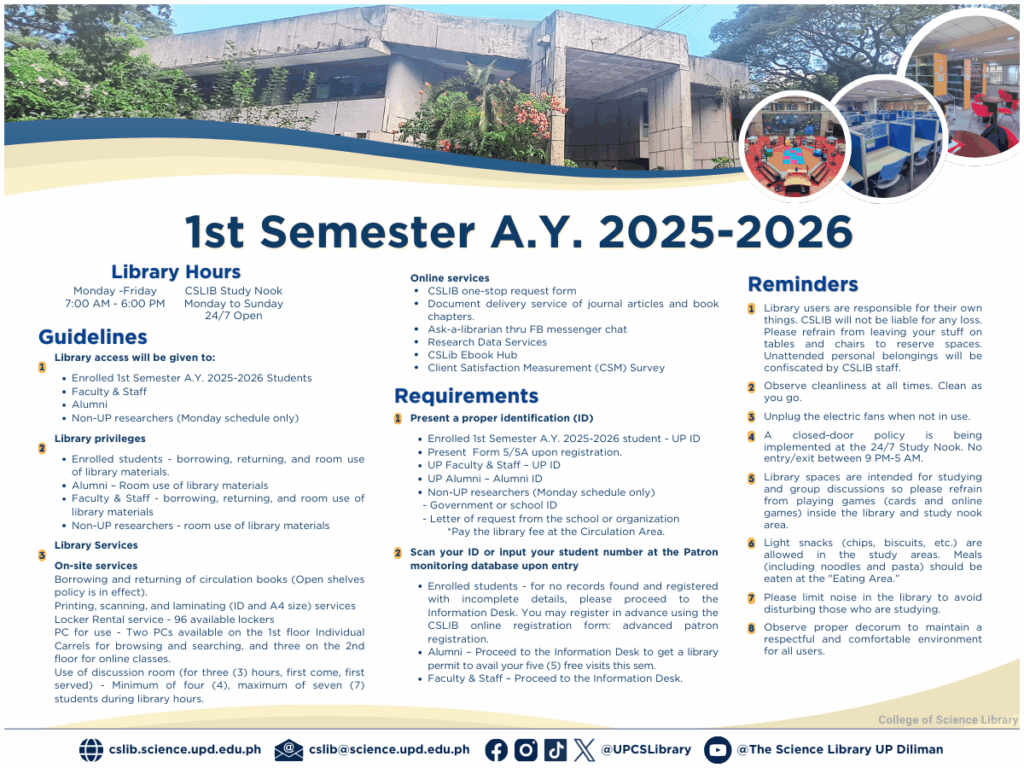 1st Semester A.Y 2025-2026 Guidelines