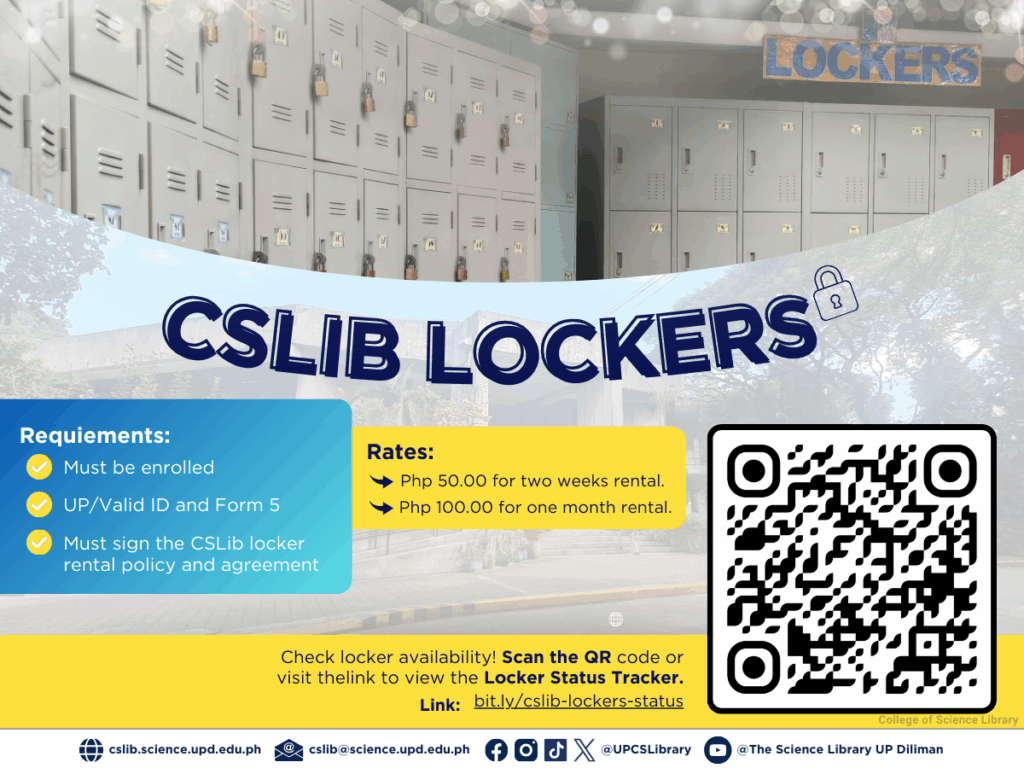 Avail of our locker now!