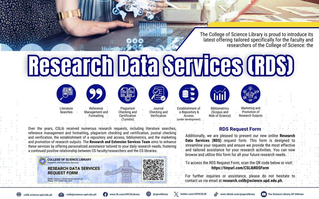 Strengthening Research Support: Launch of the Research Data Services